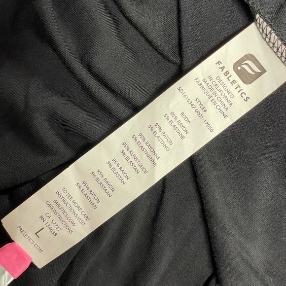 Fabletics Black Neema Maxi Hustle & Bustle Halter Dress Size L - Picture 12 of 12